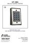 KP-100A BACKLIT DIGITAL KEYPAD FOR ELECTRIC LOCK AND SECURITY SYSTEM INSTALLATIONS