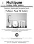 Multipure. Drinking Water Systems. Installation, Operation and Maintenance Manual. Multipure Aqua RO System