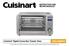 Cuisinart Digital Convection Toaster Oven CTO-1300PCC INSTRUCTION AND RECIPE BOOKLET