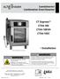 WARNING WARNING. CT Express CTX4-10E CTX4-10EVH CTX4-10EC. Installation. Combitherm Combination Oven/Steamer