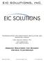 EIC SOLUTIONS, INC. Thermoelectric Air conditioner installation and operation manual. FOR 400 Btu MODEL # S AAC-140B-4XT-EP AAC-140B-4XT-HC-EP
