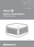 INSTALLATION MANUAL TBA Evaporative Cooler