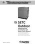 SETC Outdoor. Supplemental Installation and Spare Parts Manual