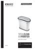 TOTALCLEAN AIRPURIFIER. instruction manual. YEARGuarantee AP-25A-GB