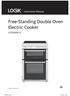 Free-Standing Double Oven Electric Cooker