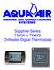 Sapphire Series TSVW & TWWS Chillwater Digital Thermostats