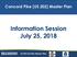 Information Session July 25, 2018