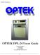 OPTEK DPL-24 Users Guide