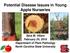 Potential Disease Issues in Young Apple Nurseries. Sara M. Villani February 24, 2016 Department of Plant Pathology North Carolina State University