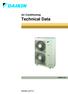 Air Conditioning. Technical Data EEDEN RZQG-L8/7V1