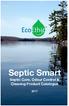 Septic Smart. Septic Care, Odour Control & Cleaning Product Catalogue