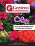 FUNDRAISING 2019 Spring Bedding Plant & Perennials Fundraiser