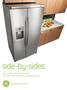 side-by-sides New product introductions 2006 GE Profile and GE side-by-side refrigerators