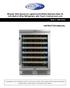 Whynter Elite Spectrum Lightshow 54 Bottle Stainless Steel 24 inch Built-in Wine Refrigerator with Touch Controls and Lock