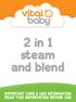 2 in 1 steam and blend