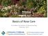 Basics of Rose Care. UC Master Gardeners of Monterey Bay February 2017