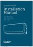 Installation Manual. KS Series KS09 KS12 KS18 KS24 KS28. J3387_Kaden_Installer_Manual_ indd 1