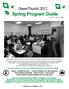 Spring Program Guide March. April. May