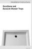Installation Instructions. DucoStone and DucoLite Shower Trays 226MEZ 0117CH
