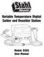 Variable Temperature Digital Solder and Desolder Station