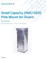 Small Capacity 2400 / 3200 Pole Mount Air Dryers