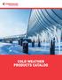 COLD WEATHER PRODUCTS CATALOG