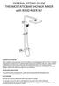 GENERAL FITTING GUIDE THERMOSTATIC BAR SHOWER MIXER with RIGID RISER KIT