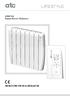 LIFESTYLE Digital Electric Radiators INSTRUCTIONS FOR USE & INSTALLATION
