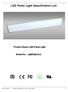 LED Panel Light Specification List