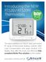 Boiler. Introducing the NEW RT520 / RT520RF. Thermostats PLUST