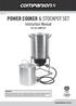 POWER COOKER & STOCKPOT SET Instruction Manual Part No. COMP7012