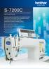 S-7200C S-7200C. Single needle direct drive straight lock stitcher with thread trimmer