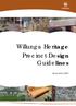 W Willunga Heritage Precinct Design Guidelines