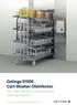 Getinge 9100E Cart Washer-Disinfector. Your safe, efficient and sustainable cleaning solution