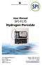User Manual SPI-P170 Hydrogen Peroxide
