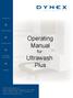 Operating Manual for. Ultrawash Plus. Absorbance. Plate Washing. Luminescence. Automated Processing. Software