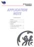 APPLICATION NOTE. 1. Introduction Application Considerations