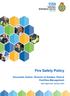 Fire Safety Policy. Document Author: Director of Estates, Fleet & Facilities Management