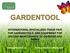 INTERNATIONAL SPECIALIZED TRADE FAIR FOR GARDENTOOLS AND EQUIPMENT FOR GROUND-MAINTENANCE OF GARDENS AND PARKS