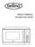 Belling FM2080S Sta Microwave User Manual