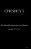 CHESNEY S. Bio-Ethanol Installation & User Manual. model: EFB1200. Issue 01