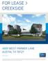 FOR LEASE > CREEKSIDE