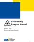 Laser Safety Program Manual. Updated: 2017 Environmental Health and Safety