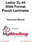 Ledco XL-44 Wide Format Pouch Laminator