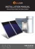 INSTALLATION MANUAL Ground Mount Solar Hot Water System