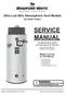 SERVICE MANUAL. Ultra Low NOx Atmospheric Vent Models. Gas Water Heaters. Troubleshooting Guide and Instructions for Service