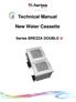 Technical Manual. New Water Cassette. Series BREZZA DOUBLE