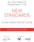 ALL YOU NEED TO KNOW ABOUT THE NEW STANDARDS IN ONE HANDY POCKET GUIDE. Updated for 2016 to include IA1501. Brought to you by: In association with: