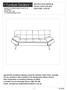 INSTRUCTION MANUAL TOCOA 3 SEAT SOFA-BED ITEM CODE: 11TOC3S