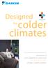 Designed. forcolder. climates. Residential & light commercial catalogue. Optimal climate control